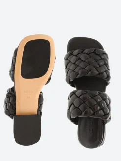 Mara Bini - Bright Sandals in Nero Piuma