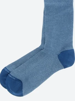 Marcoliani - Birdseye Socks in Ocean