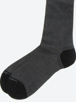 Marcoliani - Birdseye Socks in Black