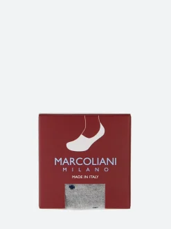 Marcoliani - Invisible Touch Polka Dot Socks in Silver Grey