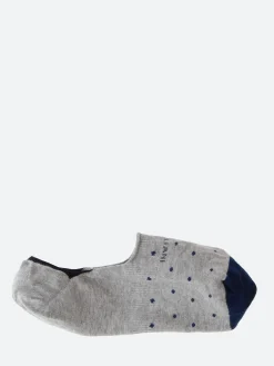 Marcoliani - Invisible Touch Polka Dot Socks in Silver Grey