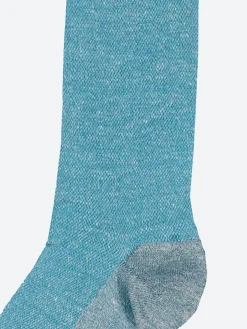 Marcoliani - Piqué Sock in Turquoise