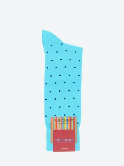 Marcoliani - St. Tropez Polka Dot Socks in Turquoise