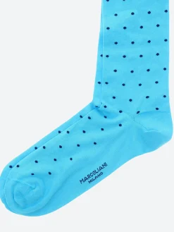 Marcoliani - St. Tropez Polka Dot Socks in Turquoise