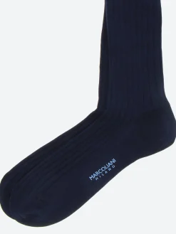 Marcoliani Milano - Essence of Cotton Sock in Navy