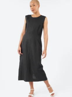 Margaret Howell - Back Button Dress in Black