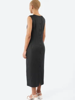Margaret Howell - Back Button Dress in Black