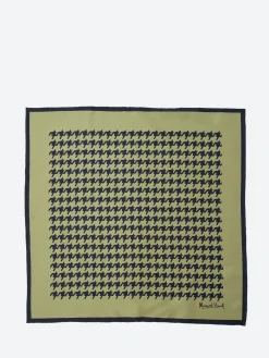 Margaret Howell - Glencheck Scarf in Sage and Ink