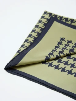 Margaret Howell - Glencheck Scarf in Sage and Ink