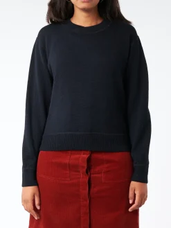 Margaret Howell - MHL Crew Neck Sweater in Deep Navy
