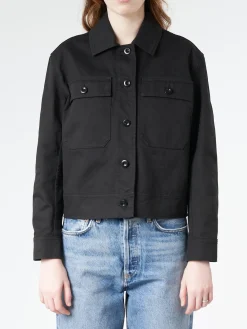Margaret Howell - MHL Cropped Worker Jacket in Black