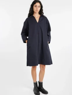 Margaret Howell - MHL Patch Pocket Smock Dress in Ink