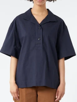 Margaret Howell - MHL S/S Utility Shirt in Ink