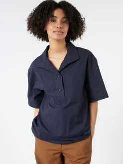 Margaret Howell - MHL S/S Utility Shirt in Ink