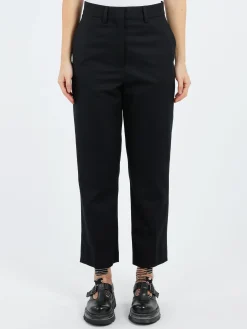 Margaret Howell - Midi Waist Crop Trouser in Dark Navy