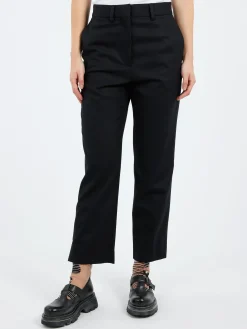 Margaret Howell - Midi Waist Crop Trouser in Dark Navy