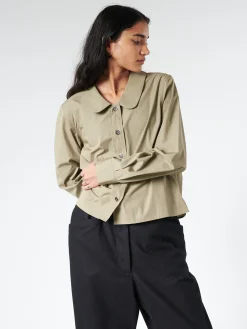 Margaret Howell - Round Collar Shirt in Sage