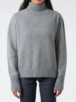 Margaret Howell - Wide Roll Neck in Grey Flannel