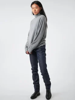 Margaret Howell - Wide Roll Neck in Grey Flannel