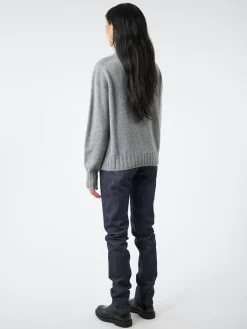 Margaret Howell - Wide Roll Neck in Grey Flannel