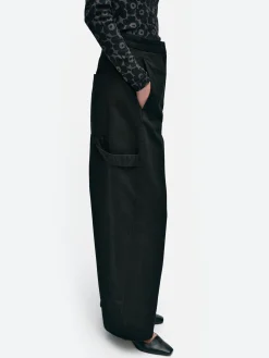 Marimekko - Funktio Solid Cotton Trousers in Black