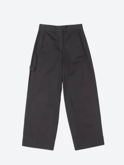 Marimekko - Funktio Solid Cotton Trousers in Black