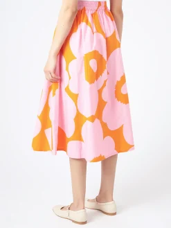 Marimekko - Garrel Unikko Skirt in Pink/Orange