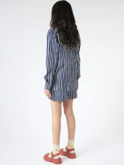 Marimekko - Jokapoika Shirt in Dark Blue and White