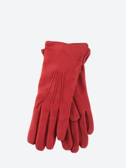Mario Portolano - 4220 Suede Glove Cashmere Lined in Wine