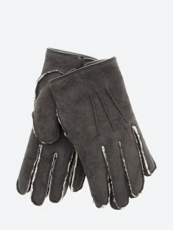 Mario Portolano - Shearling Gloves in Black