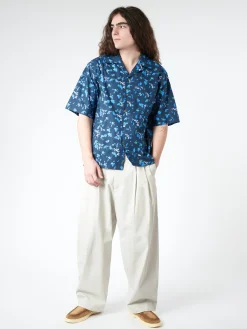 Marni - Bowling Shirt with Marni Dripping Print in Ink