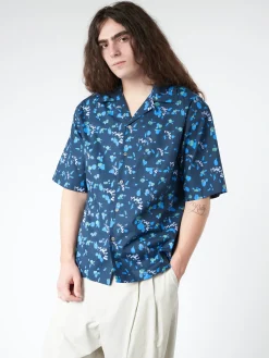 Marni - Bowling Shirt with Marni Dripping Print in Ink