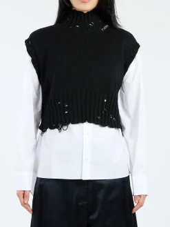 Marni - Cropped Vest in Black