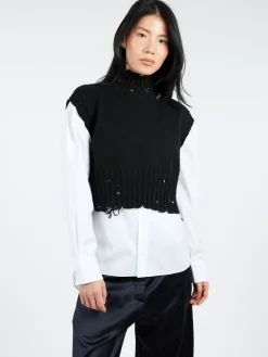 Marni - Cropped Vest in Black
