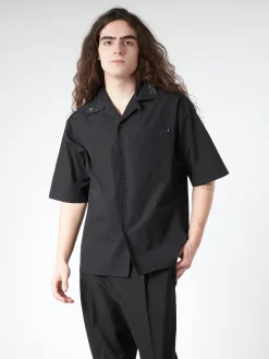 Marni - Organic Poplin Cotton Bowling Shirt in Black