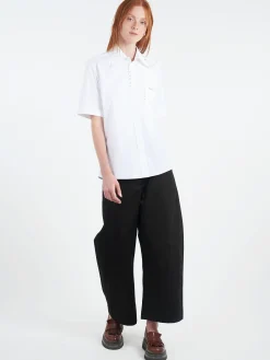 Marni - Short Sleeve Shirt with Marni Mending in White