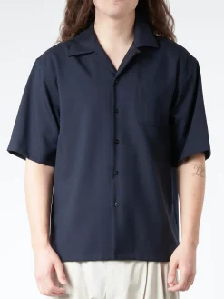 Marni - Tropical Wool Bowling Shirt in Blue and Black