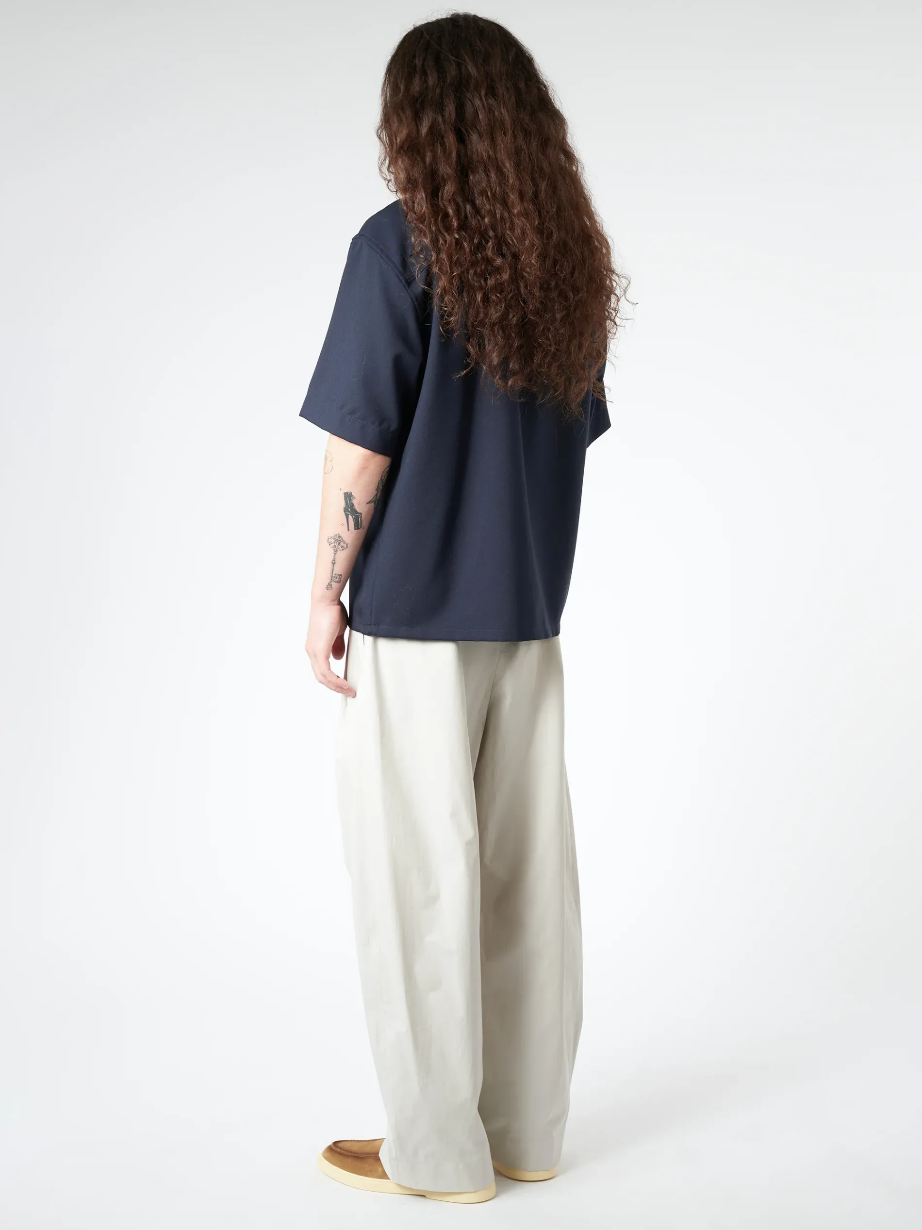 Marni - Tropical Wool Bowling Shirt in Blue and Black