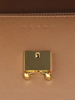 Marni - Trunk Bag Medium in Gold Brown (Brown)