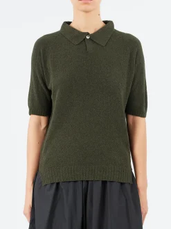 Ma'ry'ya - YPK002 Polo in Moss Green