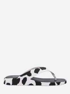 Melissa - Brave Flip Flop in Black and White