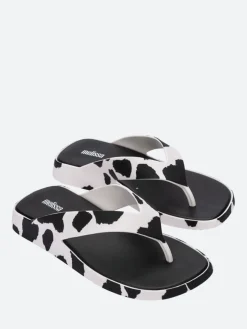 Melissa - Brave Flip Flop in Black and White