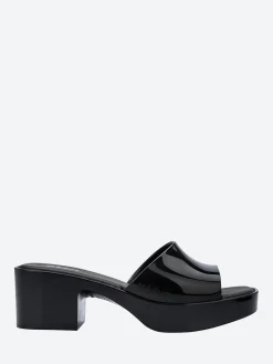 Melissa - Shape Slide Sandals in Black