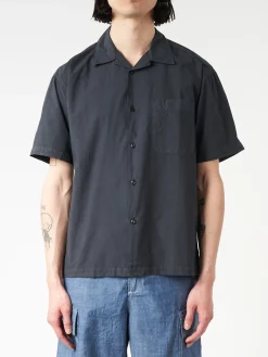 Merz b. Schwanen - Bowling Shirt in Charcoal