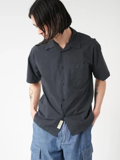 Merz b. Schwanen - Bowling Shirt in Charcoal
