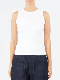 Merz b. Schwanen - Iconic Ribbed Tank in White