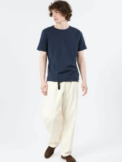 Merz B. Schwanen - Pima T-Shirt in Dark Navy