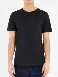 Merz b. Schwanen - 1950s Men's Loopwheeled T-Shirt in Black