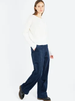 Merz b. Schwanen - SKCN01 Women's Crew Neck Pullover in Natural