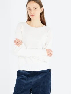 Merz b. Schwanen - SKCN01 Women's Crew Neck Pullover in Natural